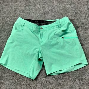 Club Ride Shorts Womens XL Green Eden Modern Trail Liner Wicking 7" Zip Pocket